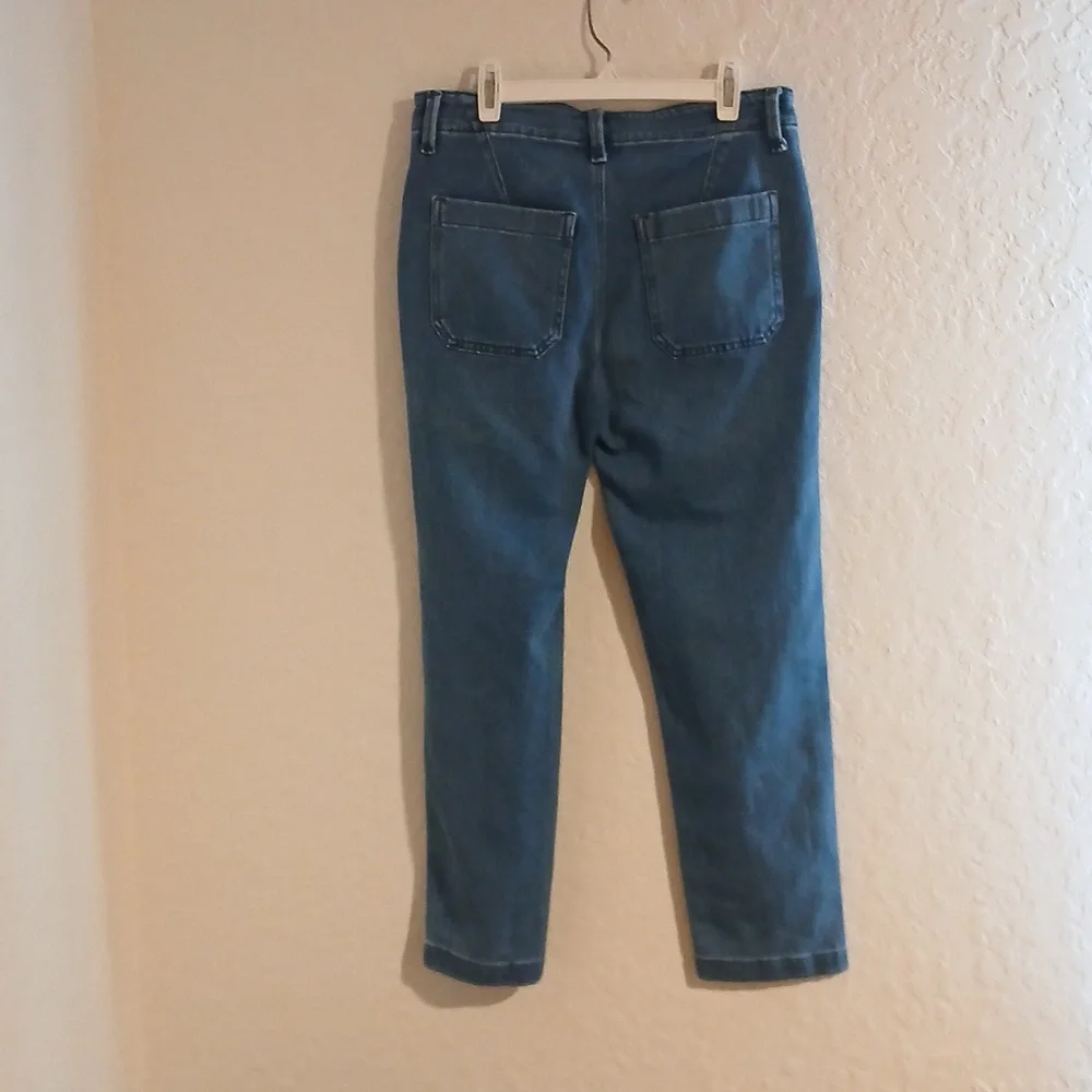 Chico's Blue Cropped Jeans US Size 2 - Picture 4 of 7